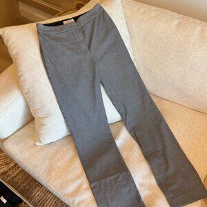 Aritzia Babaton black gingham straight leg trousers